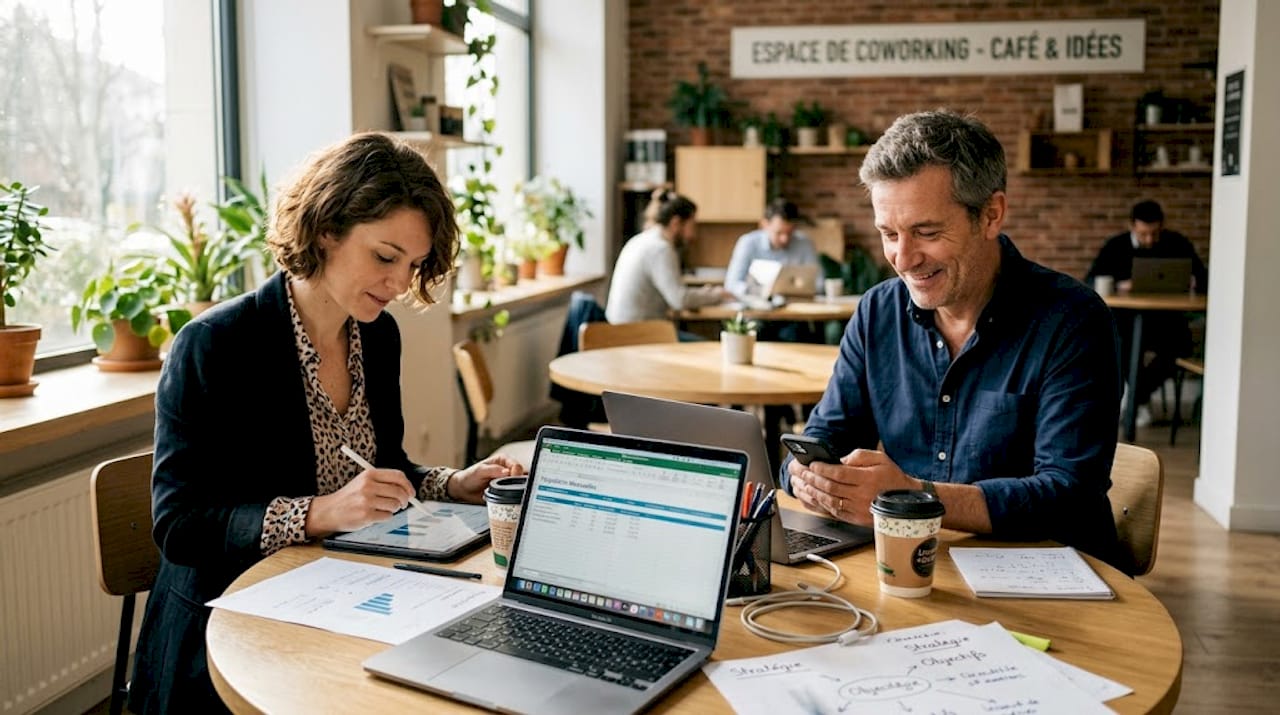 Des chefs d’entreprise qui se réunissent pour élaborer ensemble leur stratégie de contenu