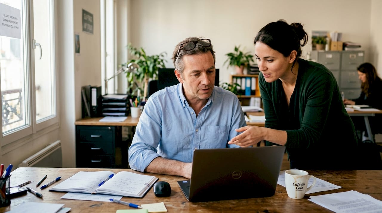 Chef d’entreprise de PME élaborant sa stratégie numérique