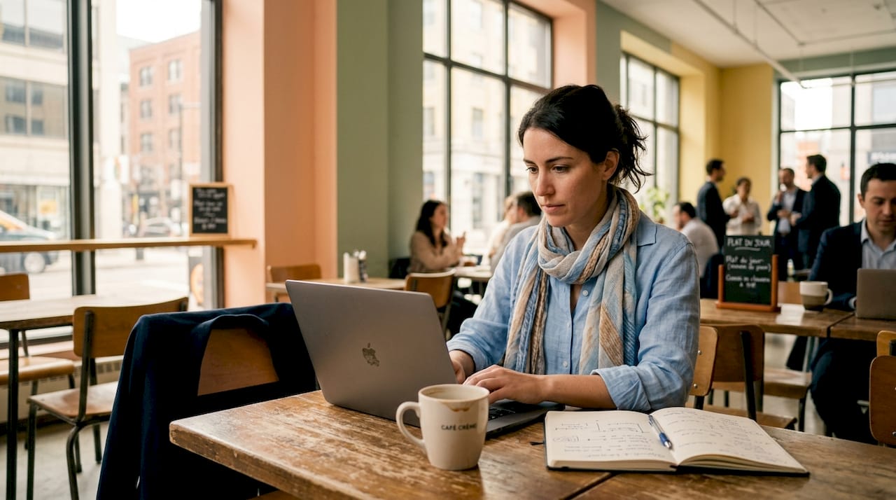 Fondatrice passionnée animant le blog de son entreprise