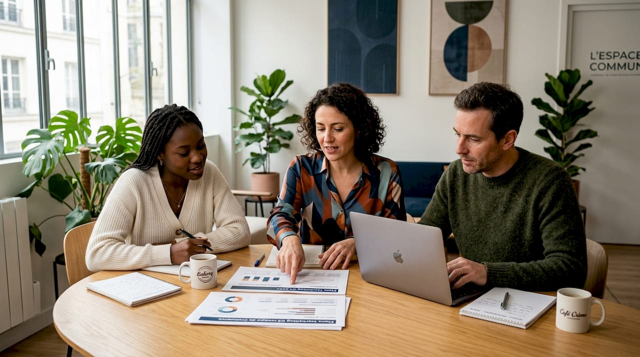Des dirigeants de PME échangent sur les meilleures façons d’attirer de nouveaux clients.