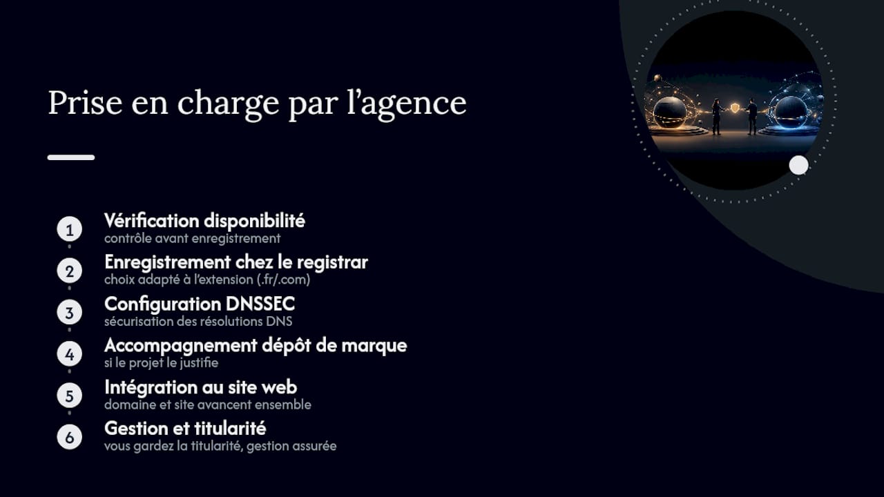 Faites sécuriser votre nom de domaine par une équipe qui en maîtrise chaque étape — overview diagram
