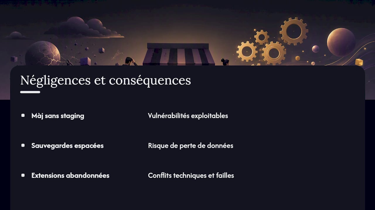 Trois dangers d'une maintenance insuffisante
