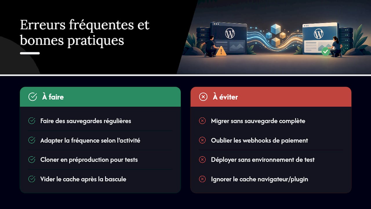 Expérience agence : erreurs fréquentes et bonnes pratiques — overview diagram