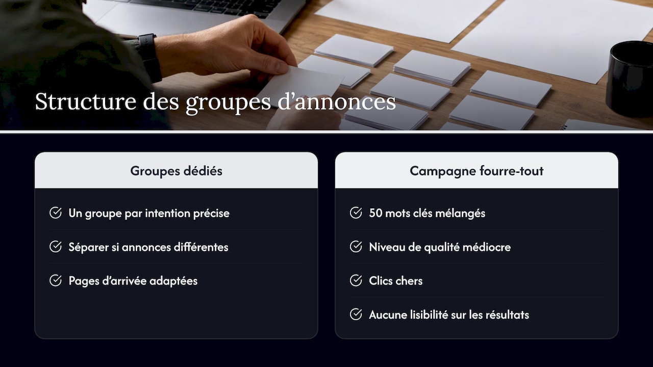 Hiérarchie d’un compte Google Ads