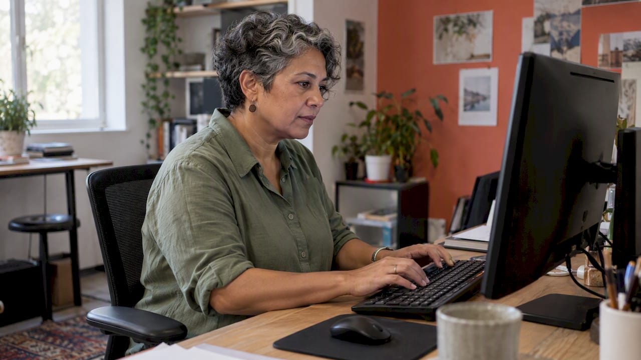 Designer en train de tester un site avec le clavier